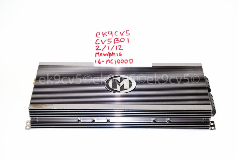 SOLD/CLOSED Used Memphis 16MC1000D Class D Mono Amplifier